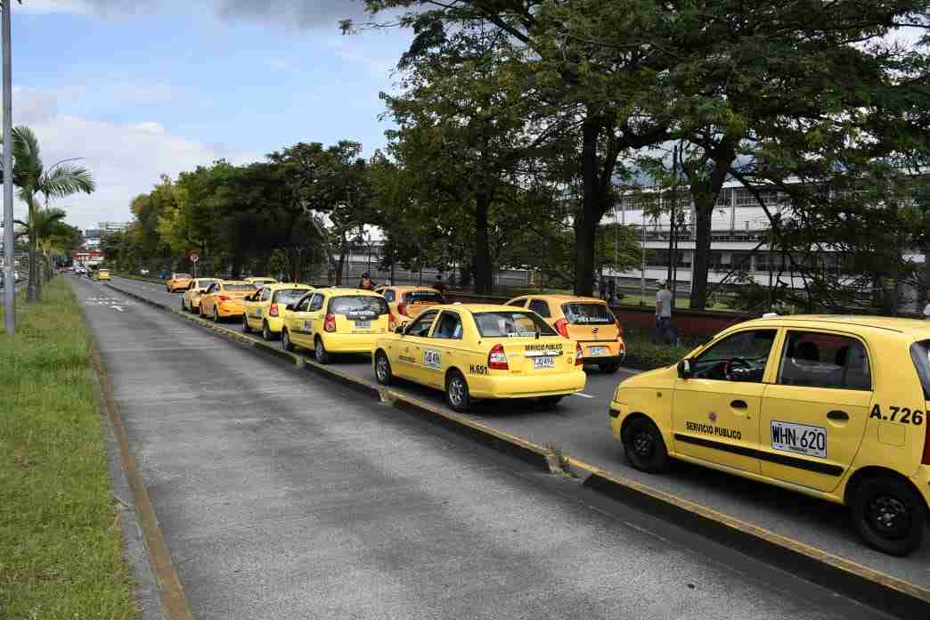 Paro de taxistas en Dosquebradas y Pereira (Galería fotos)