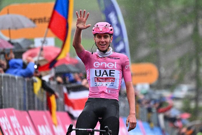 Tadej Pogacar vence al mal tiempo y conquista su quinta victoria en Il Giro de Italia