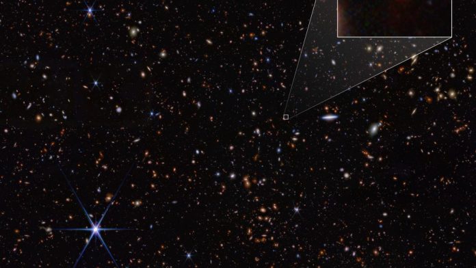 Telescopio espacial James Webb observa la galaxia más antigua conocida