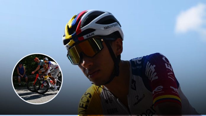 Egan Bernal, involucrado en accidente con un taxi en Bogotá